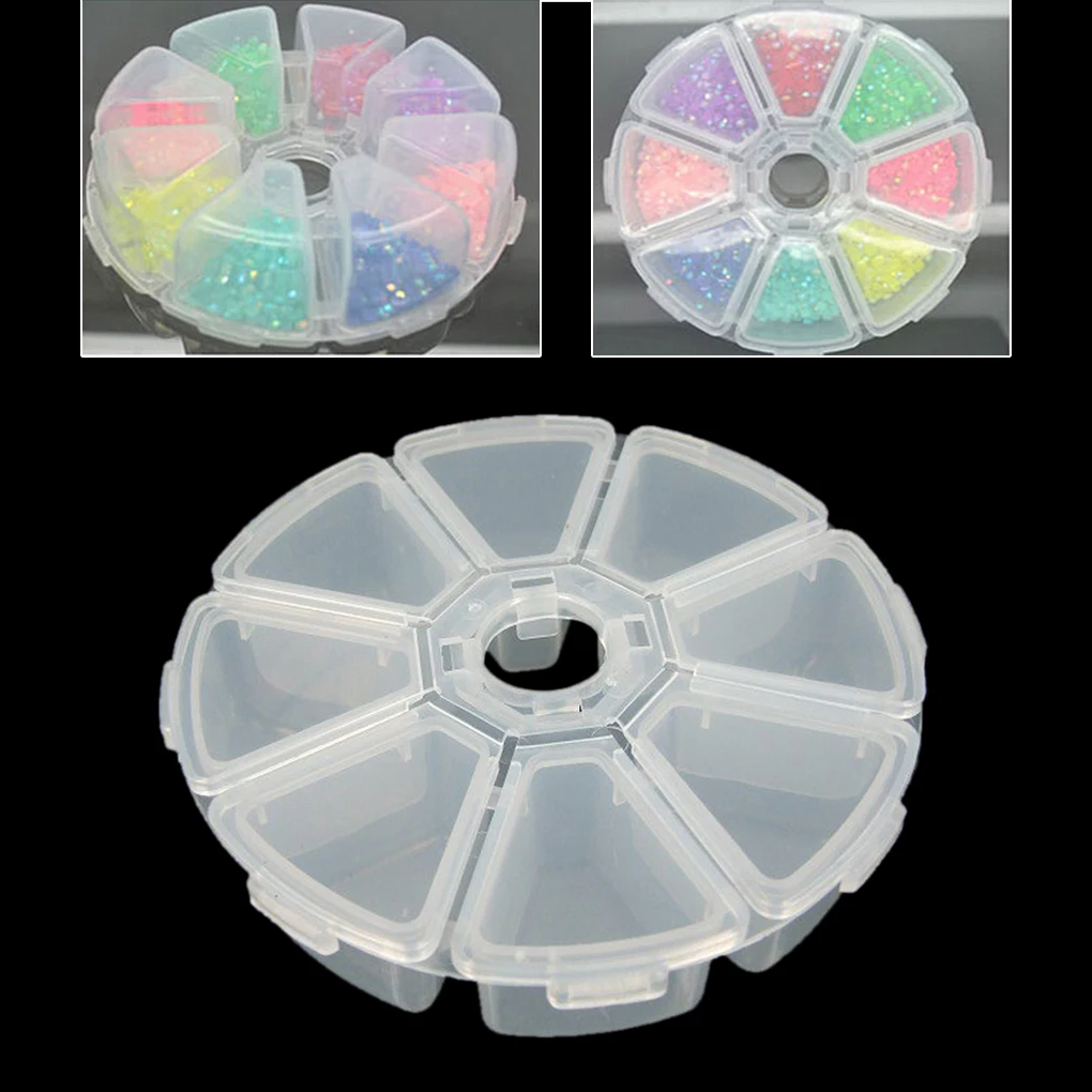 Пластиковый Регулируемый органайзер для мелких предметов 8 ячеек коробка