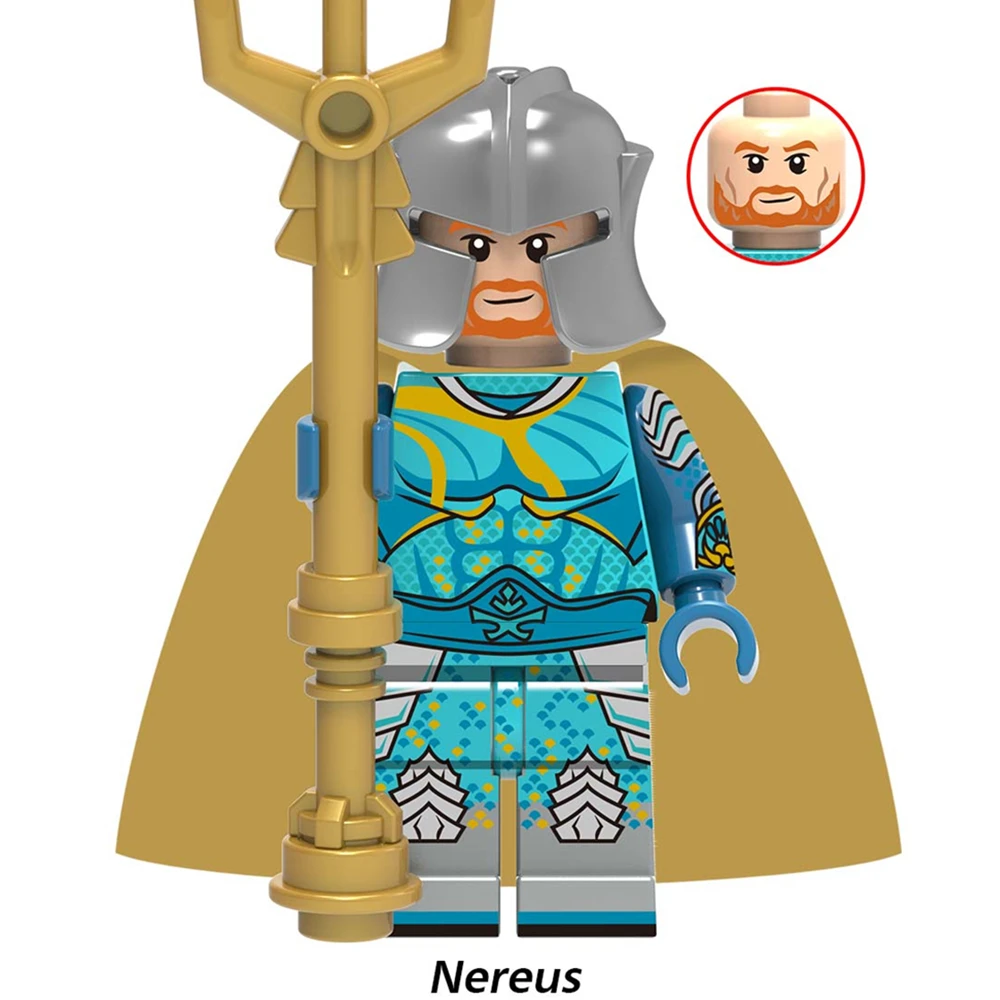 Single Sale Nereus The Aquaman Mera Black Manta Minifig super heroes Building Blocks Kids Toys Gifts |