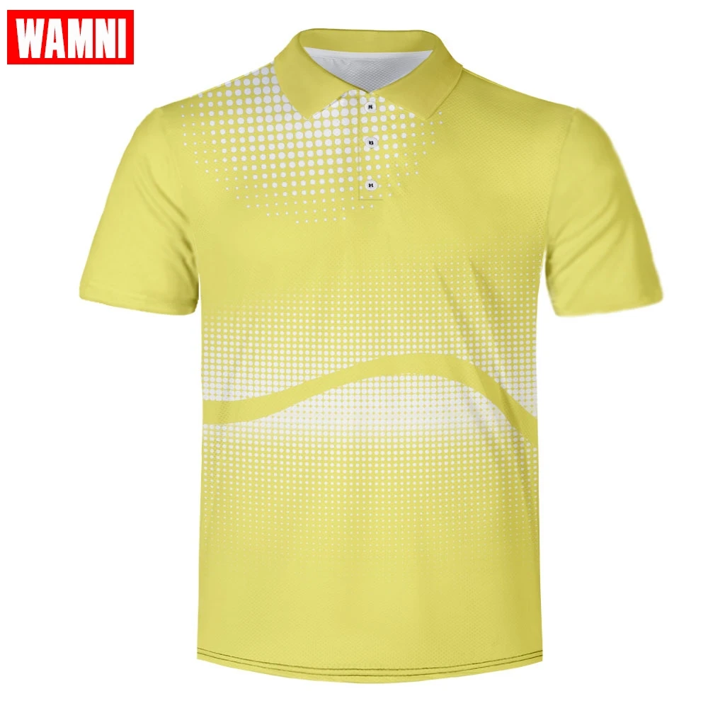 WAMNI 3D теннисная рубашка дышащая теплое красное градиентное Молодежная