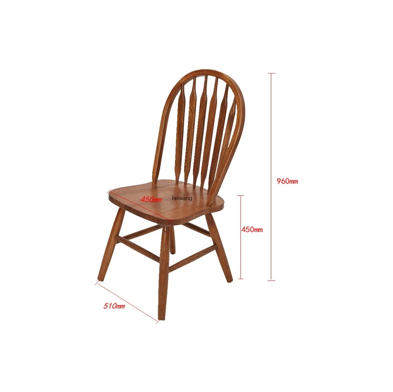 

American Dining Chairs Solid Wood Dining Chair Modern Dining Chair Wooden Home European Solid Wood Book Country Style Cafe Chair