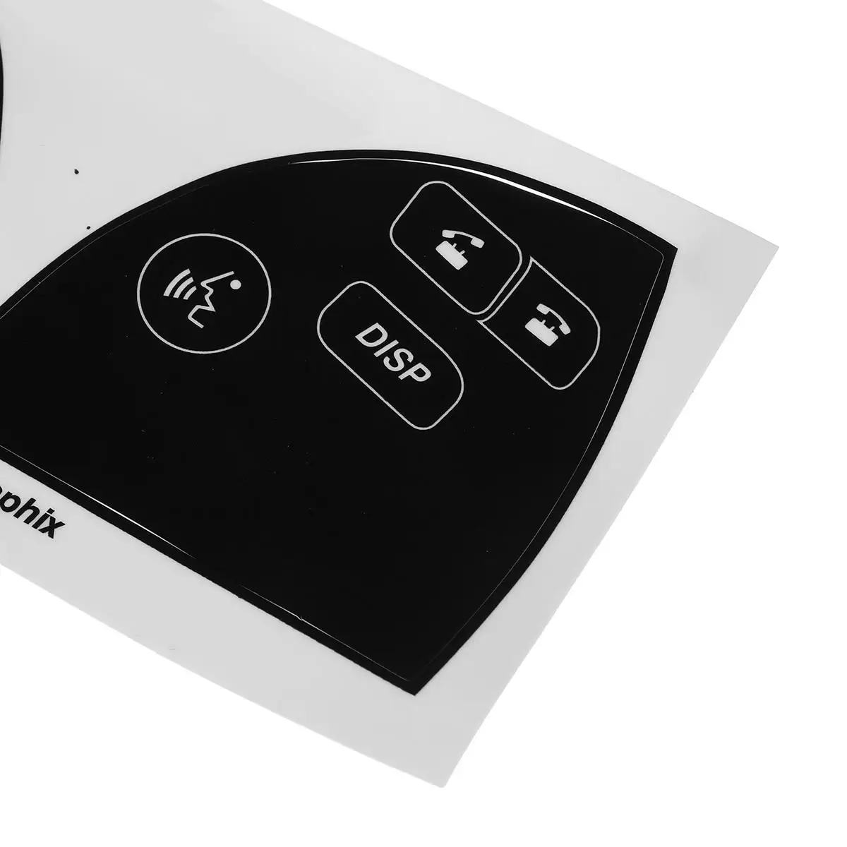 Новая матовая черная кнопка рулевого колеса автомобиля наклейки для ремонта