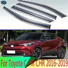 4 шт., пластиковые наружные дефлекторы для Toyota C-HR CHR 2016 2017 2018 2019