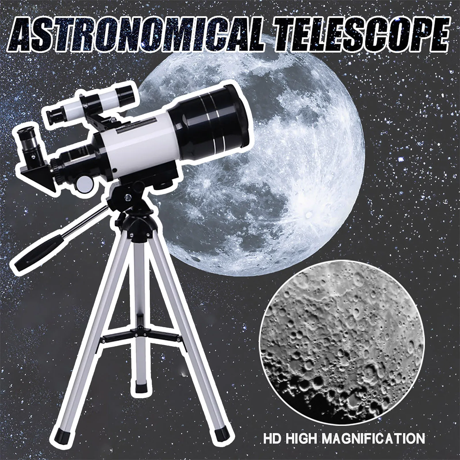 

HD Professional Astronomical Telescope High Quality Astronomical Telescope Powerful Zoom Night Vision Deep Space Star Moon #K