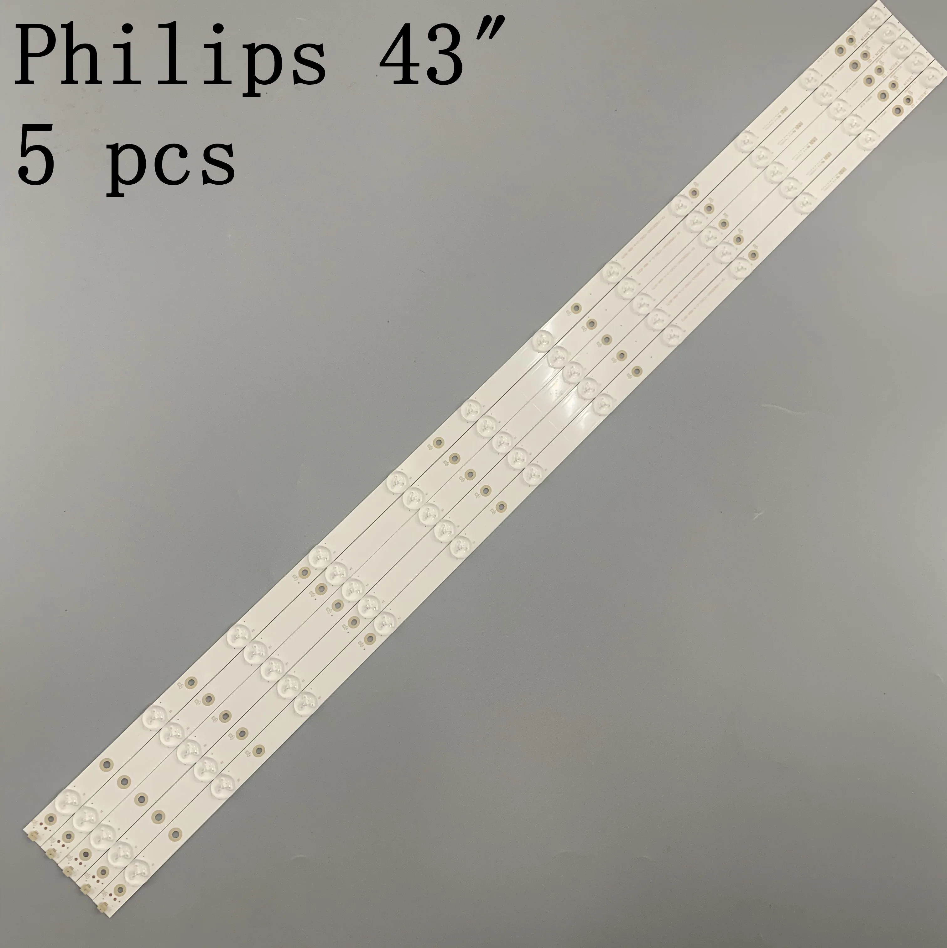 

100% New 5pcs/Kit LED strips for PHI LIPS 43 TV 43PUS7202 43PUH6101 43PUS6551 43PUS6401 12 TPT430H3 DQYSHA G GJ 2K16 430 D512 V4