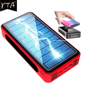 80000mah solar power bank big capacity phone charging powerbank external battery phone fast charger for xiaomi iphone sumsung free global shipping