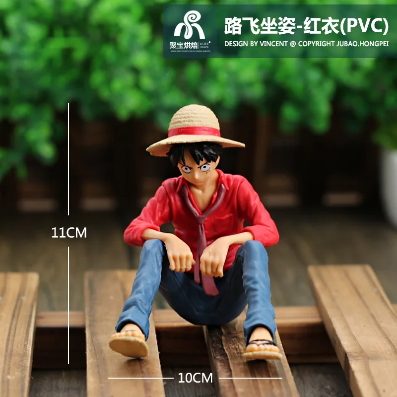 11 см цельнокроеные Аниме фигурки модели мультфильмы обезьяна д Луффи