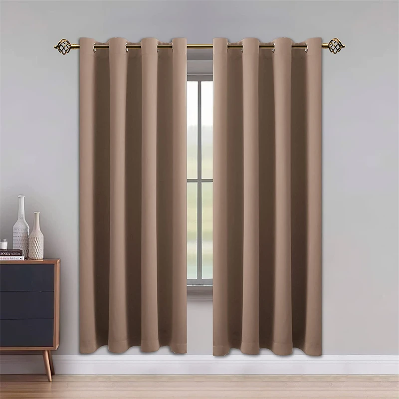 

Modern Thick Insulated Blackout Curtains For Living Room Bedroom Solid Color Window Blinds Home Decoration Drapes