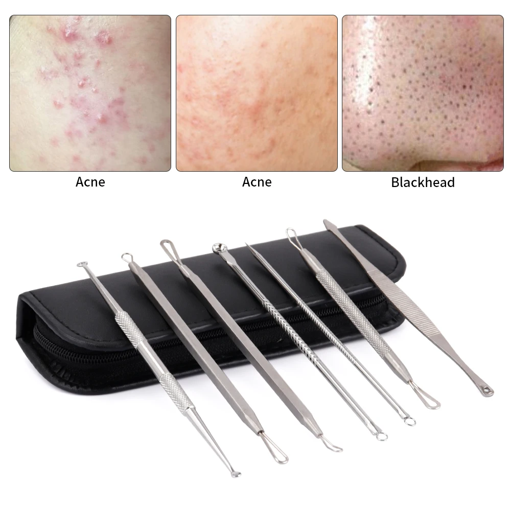 7 шт. пинцет из нержавеющей стали для ухода за кожей лица| |
