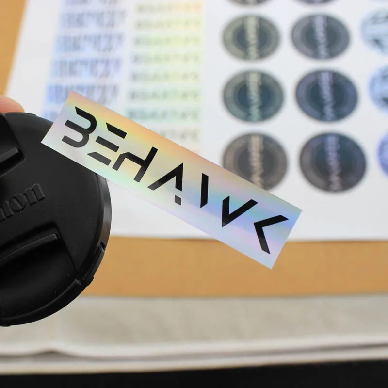 Лидер продаж виниловая голографическая водостойкая вырезанная наклейка