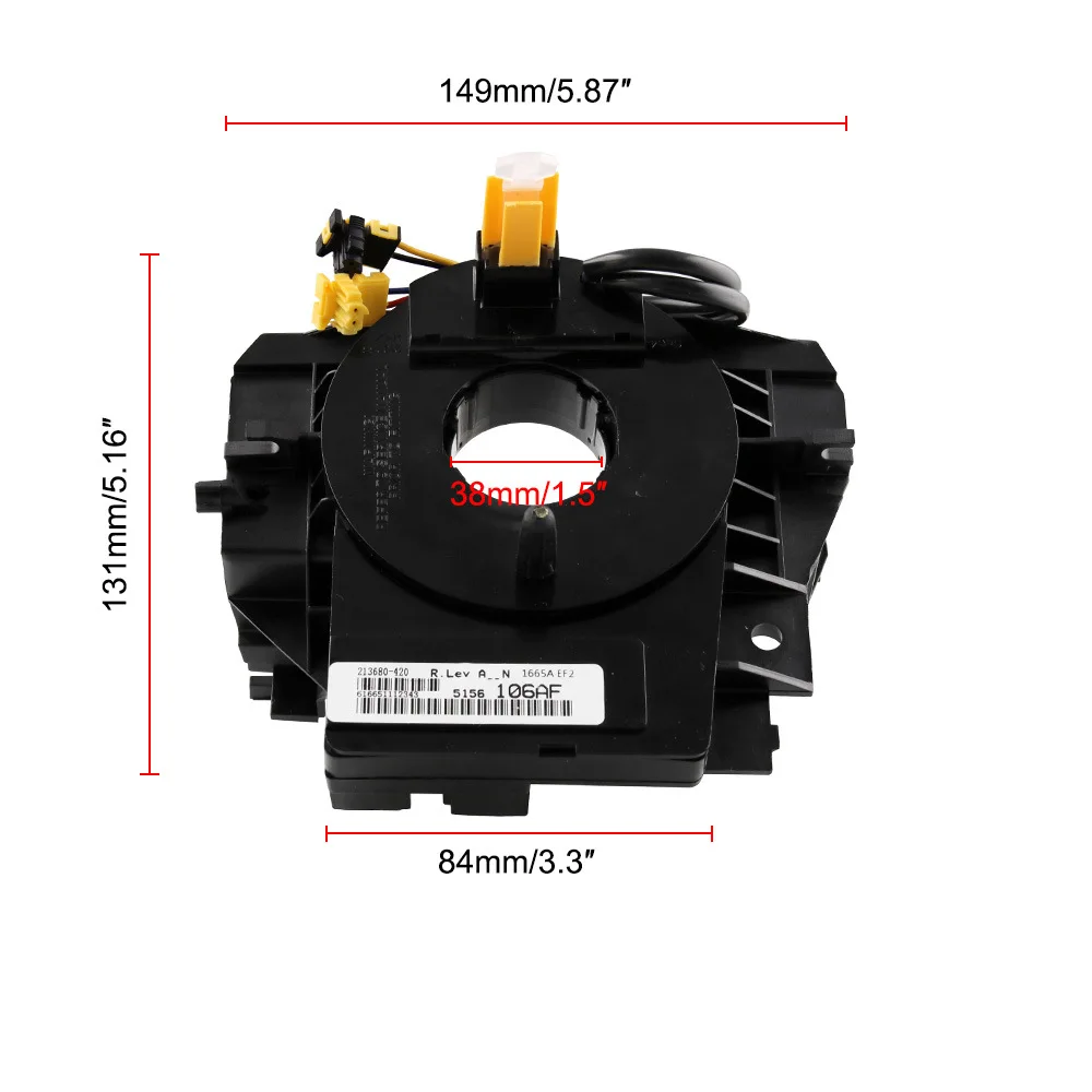 Подушка безопасности для часовая пружина со спиральным кабелем Сенсор 2007-2012 NISSAN
