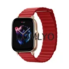 Кожаный браслет для смарт-часов Huami Amazfit GTS 3 прочный магнитный браслет, мягкий и дышащий ремешок, аксессуары