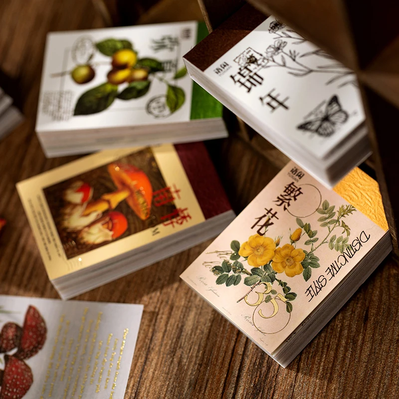 4 шт./лот серия Лантау креативная позолота материал для сообщений бумага записей