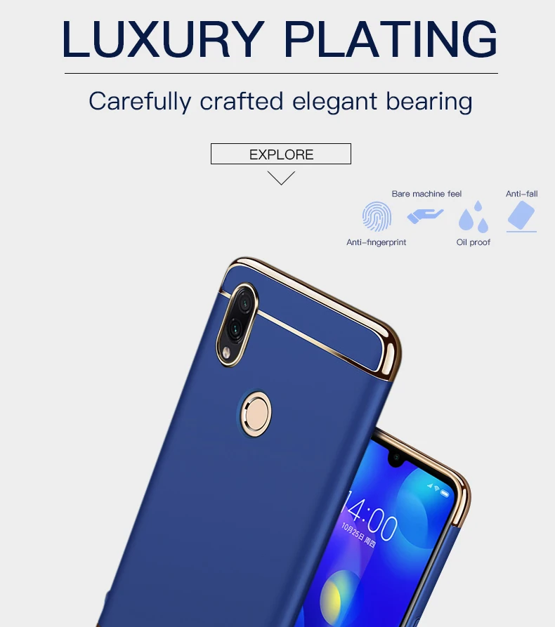 Роскошный чехол с покрытием для Xiaomi Redmi 7 4X 4A Note 6 Pro, жесткий чехол на заднюю панель для Redmi Note 7 Pro Redmi S2 6A 6 Pro, чехол для телефона