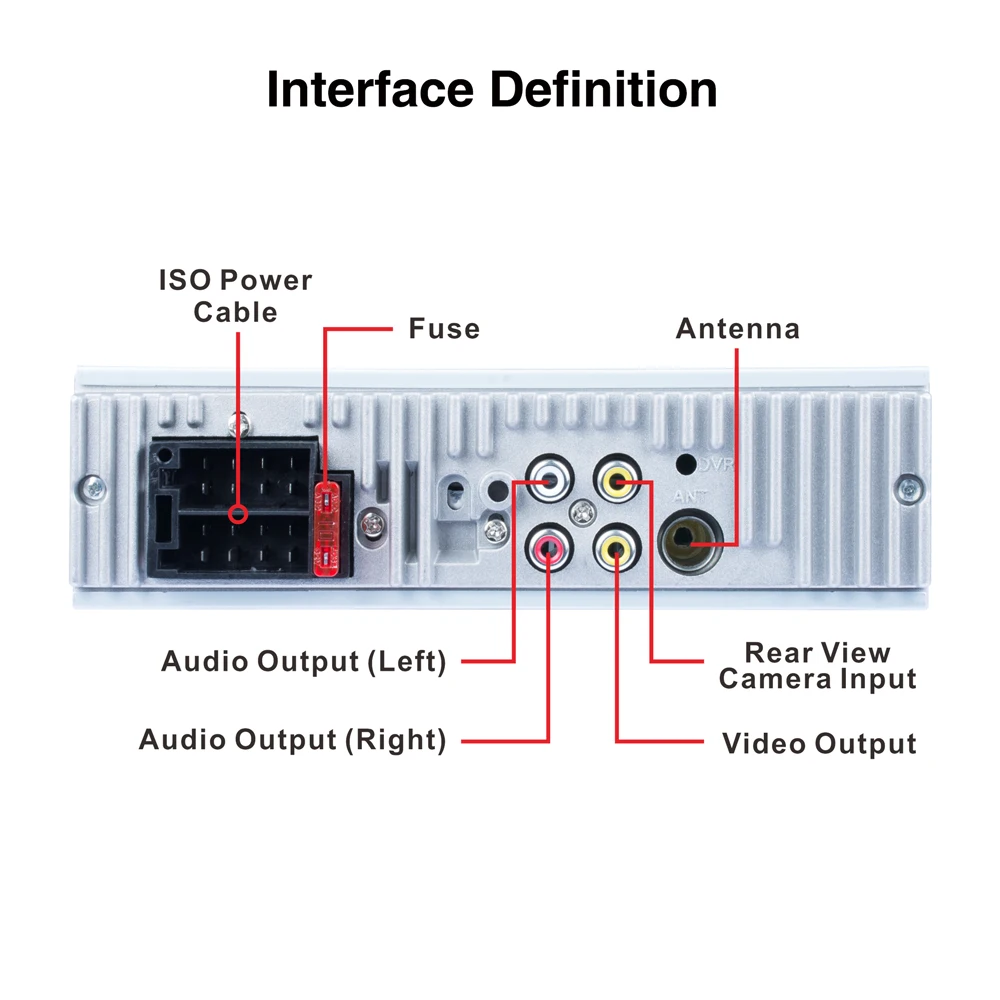 P5120 4 1 ''автомобильный MP5 плеер Bluetooth TFT экран стерео аудио FM станция Авто видео