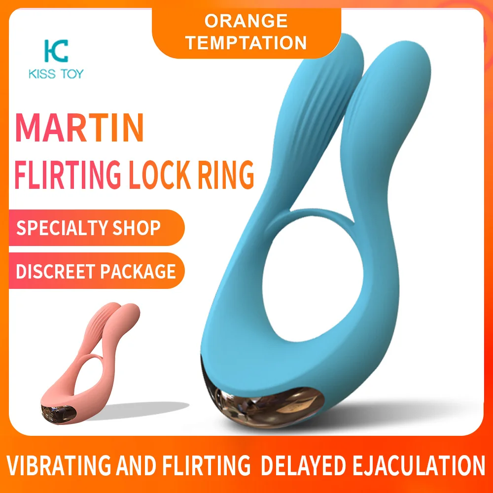 10 geschwindigkeiten Cock Ring Männlichen Penis Vibrator Klitoris Stimulieren Verzögerung Ejakulation Kaninchen Schloss Sex Spielzeug für Paar Männer Erwachsene Produkte