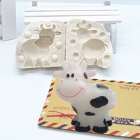 3d cows silicone mold for baking baby birthday party cake decorating tools cupcake baking fondant chocolate candy moulds m1108
