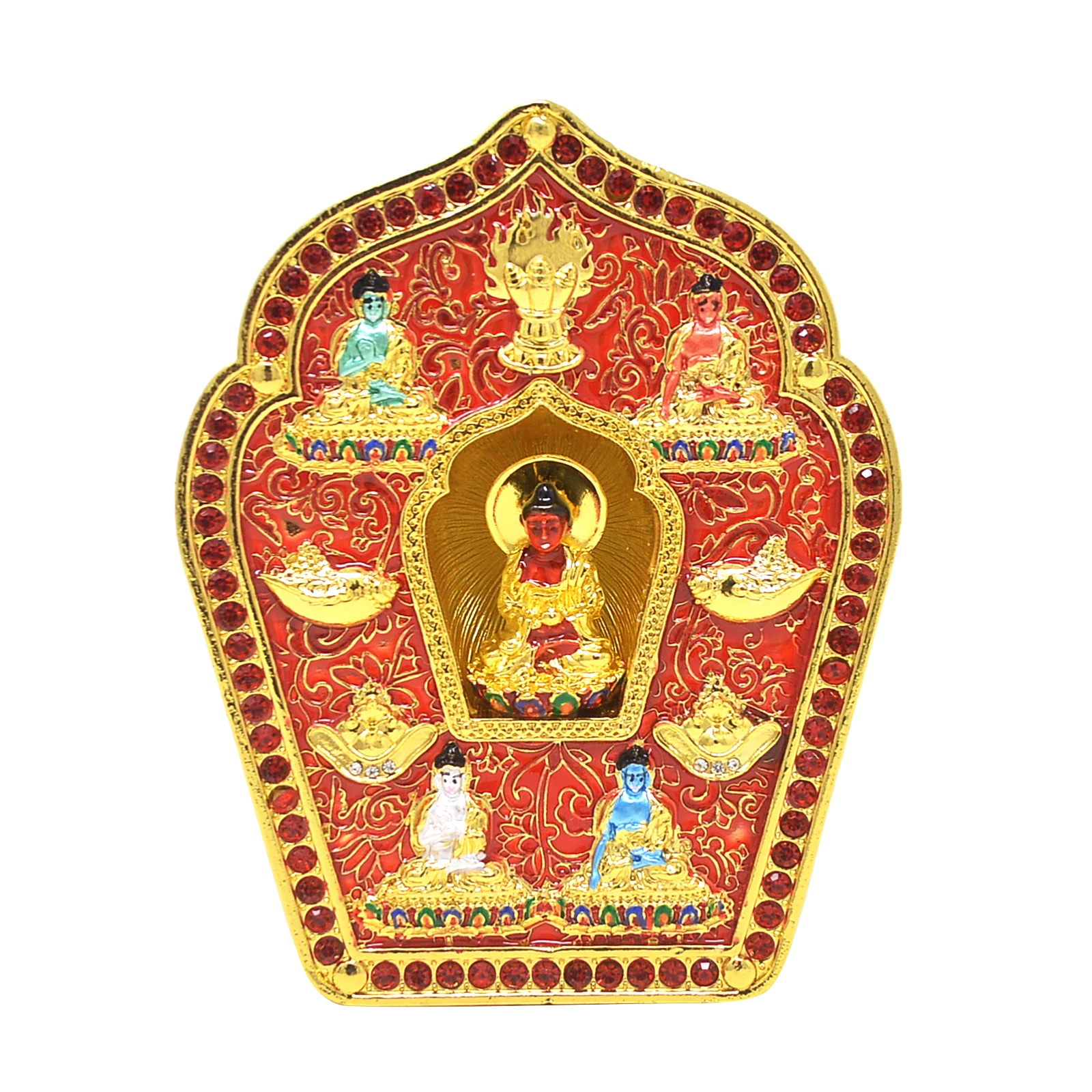 

Amitabha 5 Dhyani Buddhas Gau Symbol Longevity Love Blessings W4848