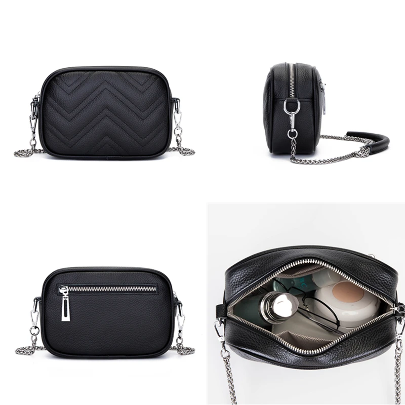 Женская сумка из 100% натуральной кожи на плечо модные роскошные Брендовые женские