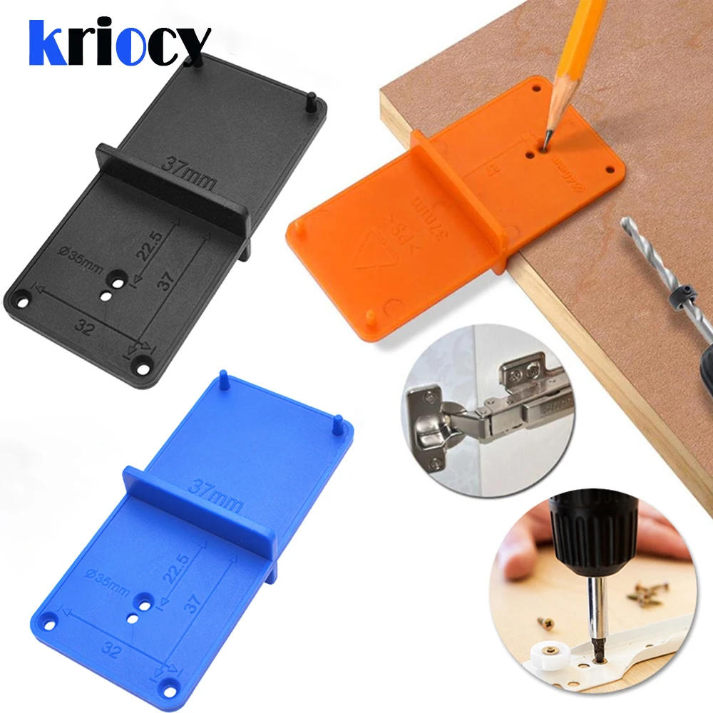 

Hinge Hole Drilling Guide 35mm 40mm Hing Installation Jig Door Cabinet Hinge Hole Locator Woodworking Tool
