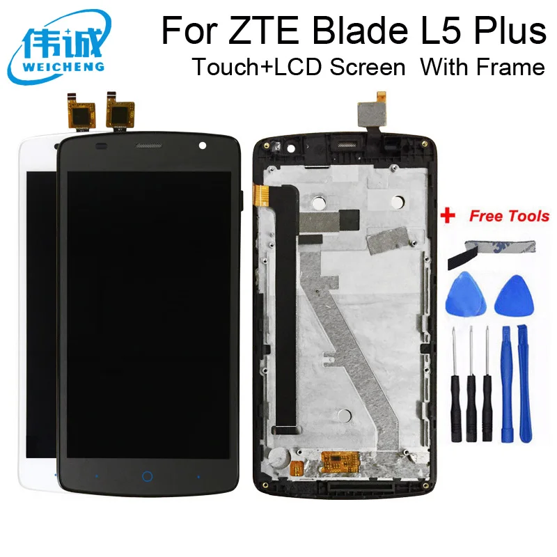 100% тестирование для ZTE Blade L5 плюс ЖК дисплей Дисплей кодирующий преобразователь
