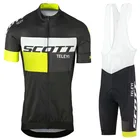 Набор велосипедной одежды Скотт Teleyi, Мужская футболка с коротким рукавом, комплект одежды для езды на велосипеде, для горных велосипедов, триатлона