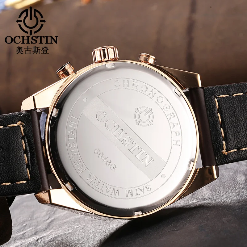 Часы мужские Кварцевые водонепроницаемые с хронографом в стиле милитари - купить