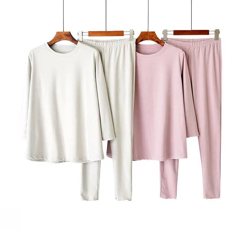 

Autunm Winter New Women Hot Card Velvet Long Sleeve Pajamas Suit Comfort Two Piece Set Ladies Sleepwear Pullover Casual Homewear