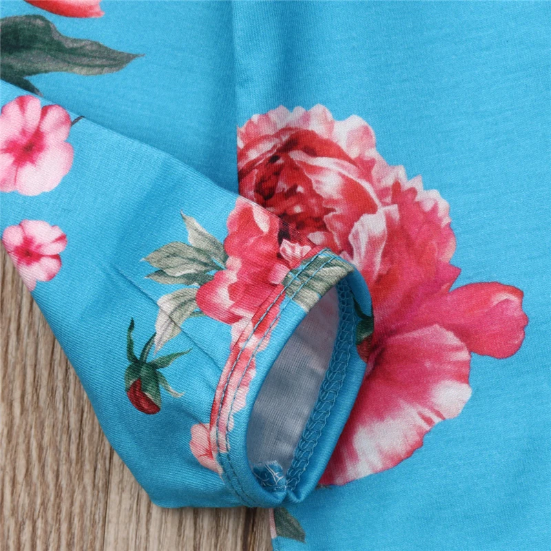 

New Newborn Baby Girl Clothes Floral Romper Headband 2Pcs Long Sleeve Ruffle Romper Jumpsuit Autumn Outfit Kids Clothing 0-24M