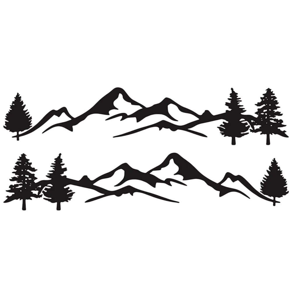 

2 листа автомобильных съемных наклеек для транспортного средства Универсальная стильная наклейка для кузова автомобиля