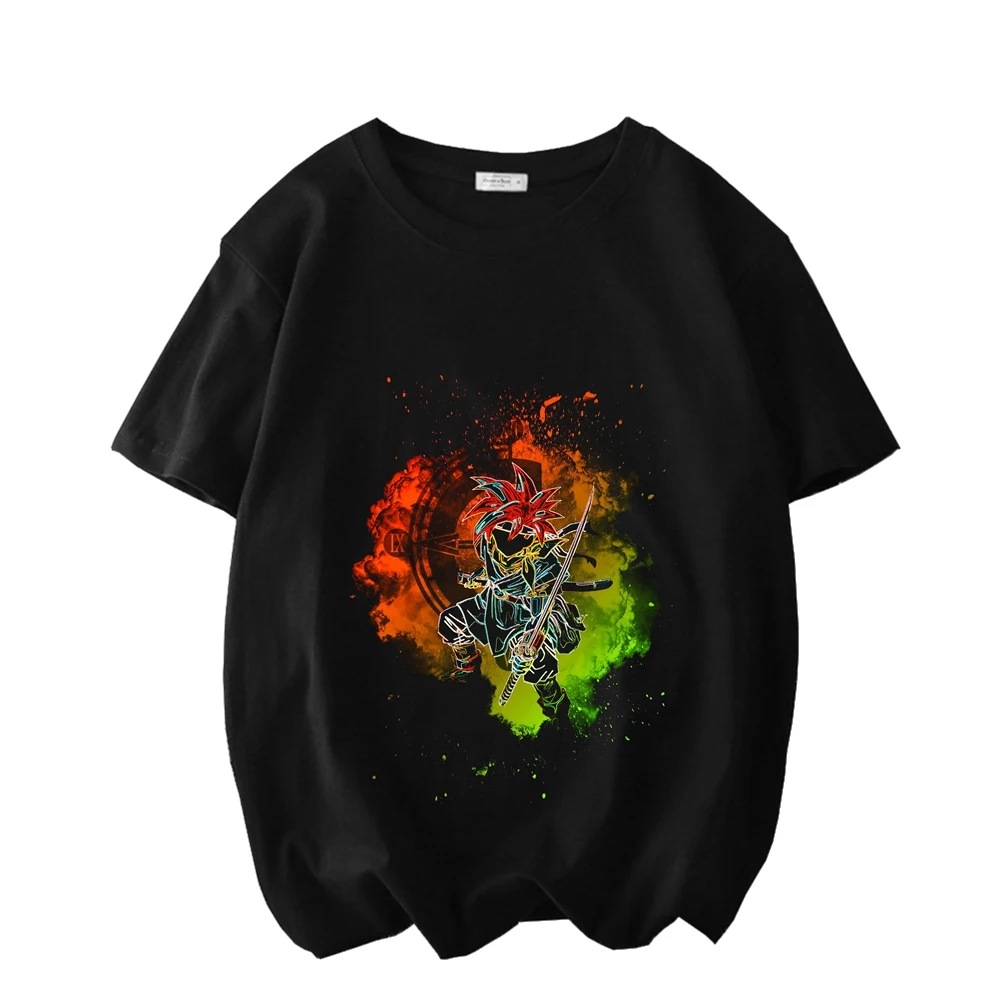 

Chrono Soul Print T-Shirts Summer Graphic Tees Funny Shirts For Men Modal T-Shirts Loose Crew Neck Short Sleeve Tops DIY Gift