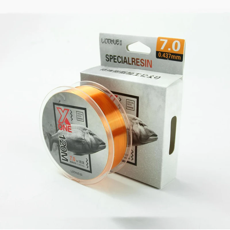 LINNHUE 120 Meters Japanese Original Silk Line Fishing Main Sub-Line Nylon Strong Pull Table Rod | Спорт и развлечения