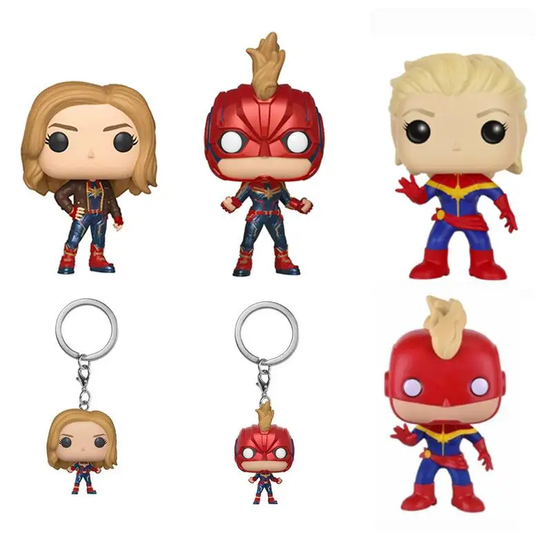 Funko POP Оригинальная кукла-Капитан Marvel экшн-фигурка дети малыш виниловая