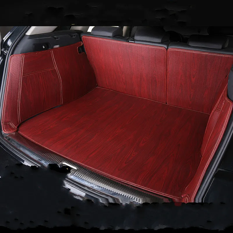Full Covered Wood Grain Waterproof Boot Carpet Durable Custom Car Trunk Mats for Hyundai Elantra Sonata IX25 IX35 I30 Tucson |