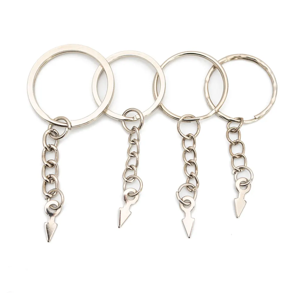 Никелевые брелки для ключей сделай сам 20 шт./компл. 25 мм 30 кольцо подвесной