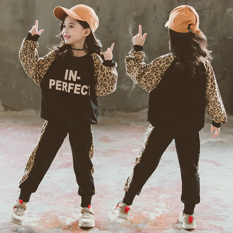 Комплект одежды для маленьких мальчиков и девочек с леопардовым принтом roupa infantil