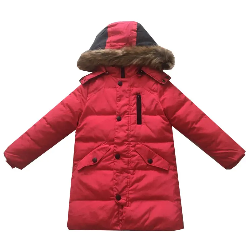 New Winter White Duck Down Jacket Girls Black Parka for Coat 90% Down Girls Children's Clothing Snow Wear Kids Thicken Outerwear images - 6