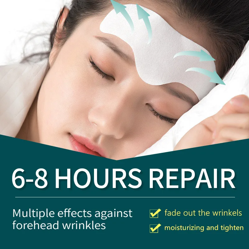 Forehead Line Removal Gel Patch Anti Wrinkle Forehead Firming Mask Frown Lines Treatment Stickers Anti-Aging Lifting Skin Care 