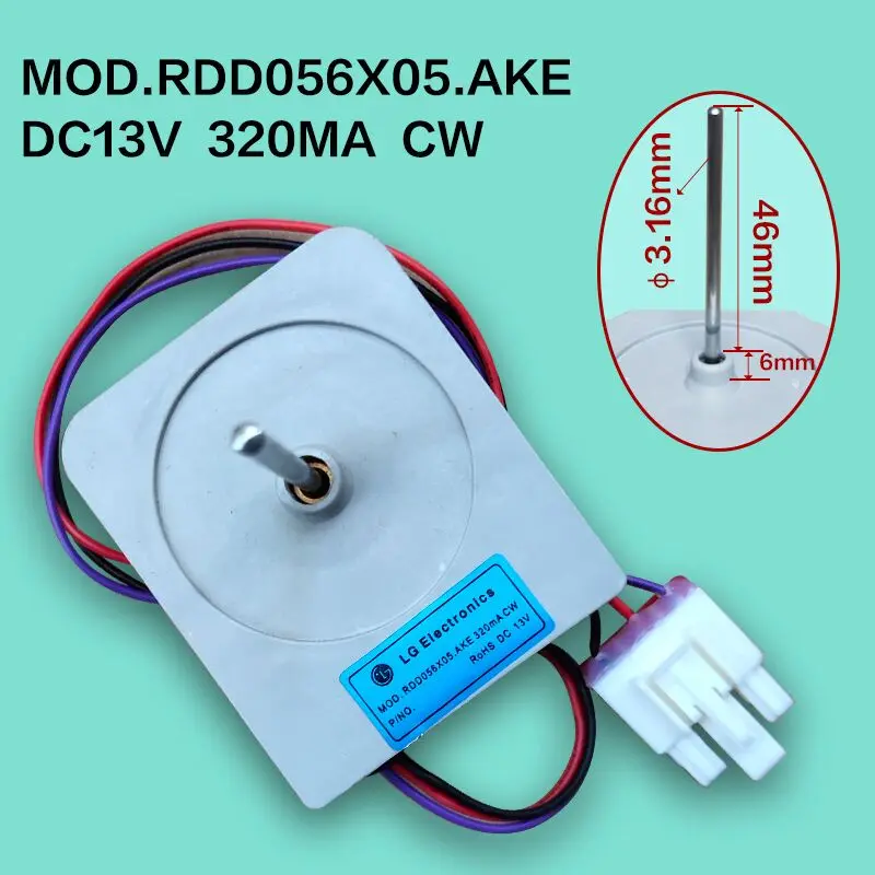 

LG Dual Door to Door Refrigerator Fan DC Motor Mod.RDD056x05.AKE DC13V CW