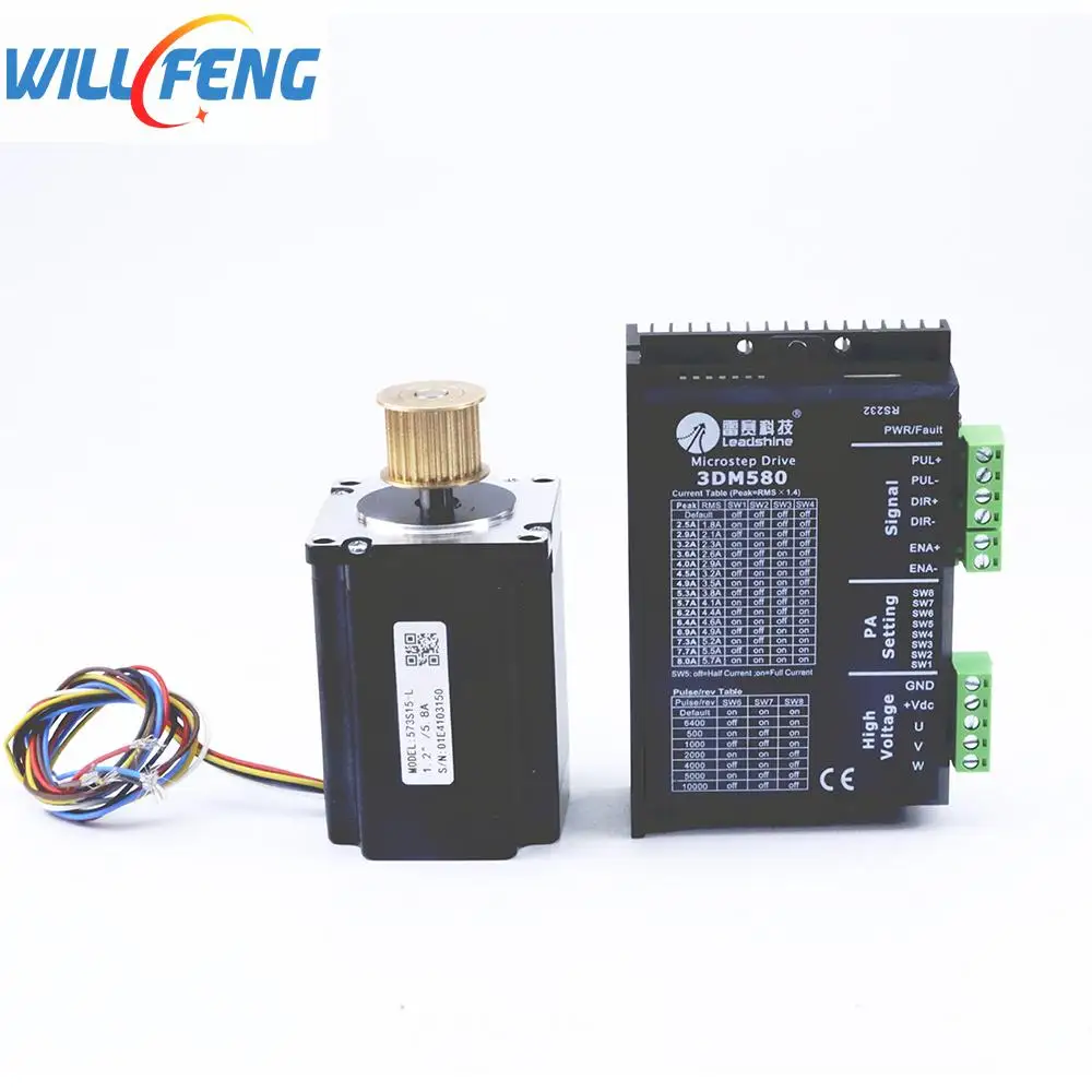 Драйвер шагового двигателя Will Feng Leadshine 3DM580 и 573S15-L 4 шт./компл. для лазерной