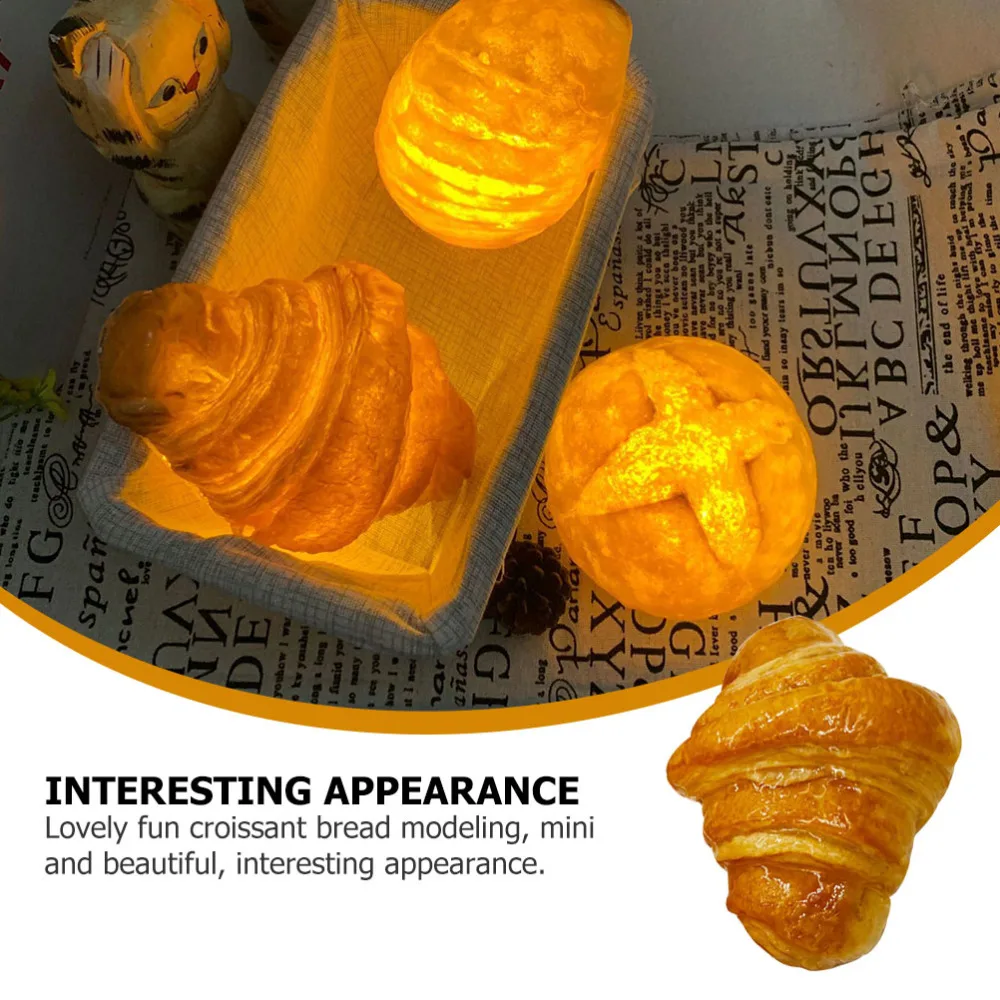 1 шт. декоративная светодиодная лампа в форме хлеба|Ночники| |