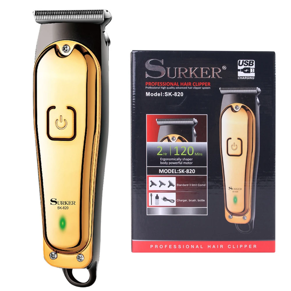 

Машинка для стрижки волос Surker Мужская с лезвиями из нержавеющей стали