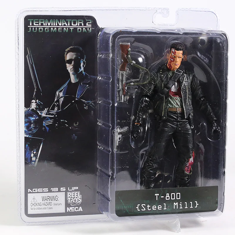 NECA Терминатор 2 фигурку T 800 Сталь мельница ПВХ фигурка игрушки 7 &quot18 см|figure toy|toys free