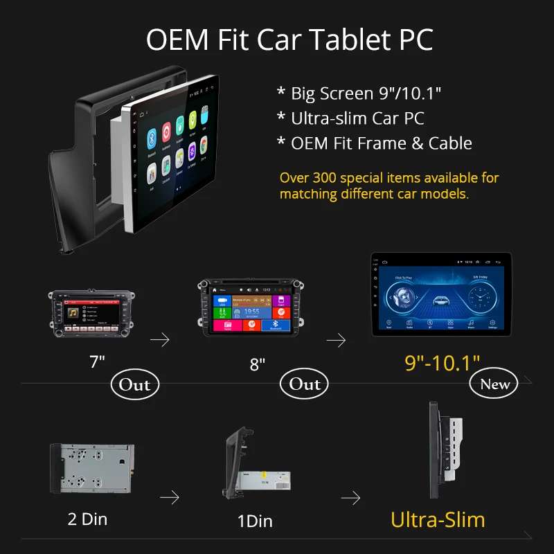 Android 8.1 2.5D Tempered HD Touchscreen 9 inch Radio fortoyota hilux 2007-2015 with Bluetooth USB WIFI support SWC | Автомобили и
