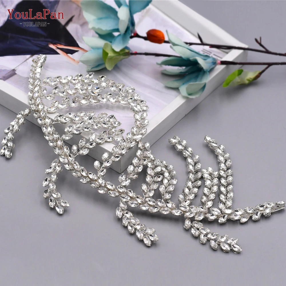 

TOPQUEEN HP373 Spring Wedding Floral Flower Headband Wedding Headwear Bridal Headpieces Bridal Baroque Crown Hair Accessories