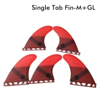 single tabs uk2 1 size tri quad fins red color surfboard fins surf fins honeycomb fiberglass good quality