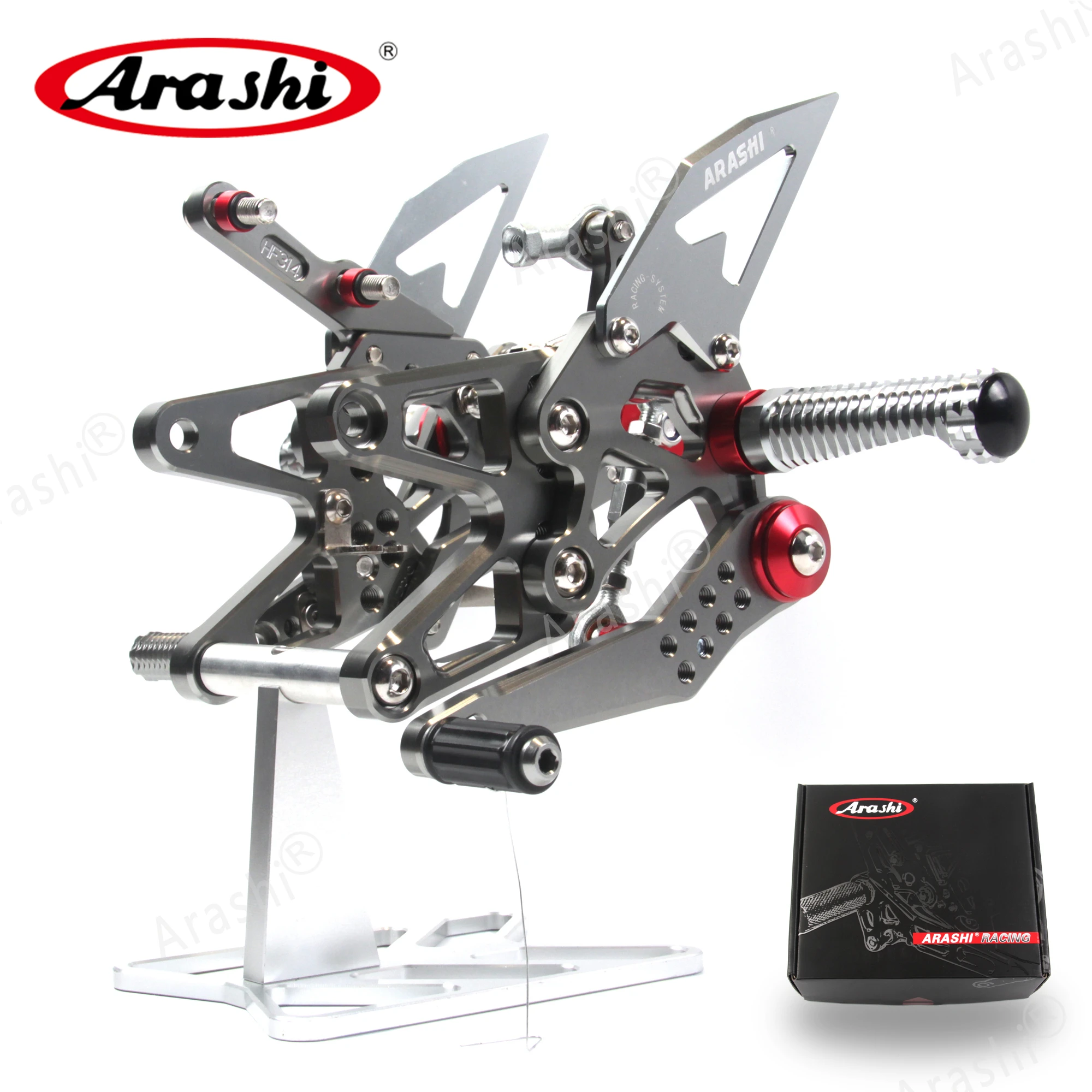 Arashi For DAYTONA 675 675R 2013-2018 CNC Rider Footrests Adjustable Foot Pegs Rearset Pedal 675-R 2013 2014 2015 2016 2018 | Автомобили и