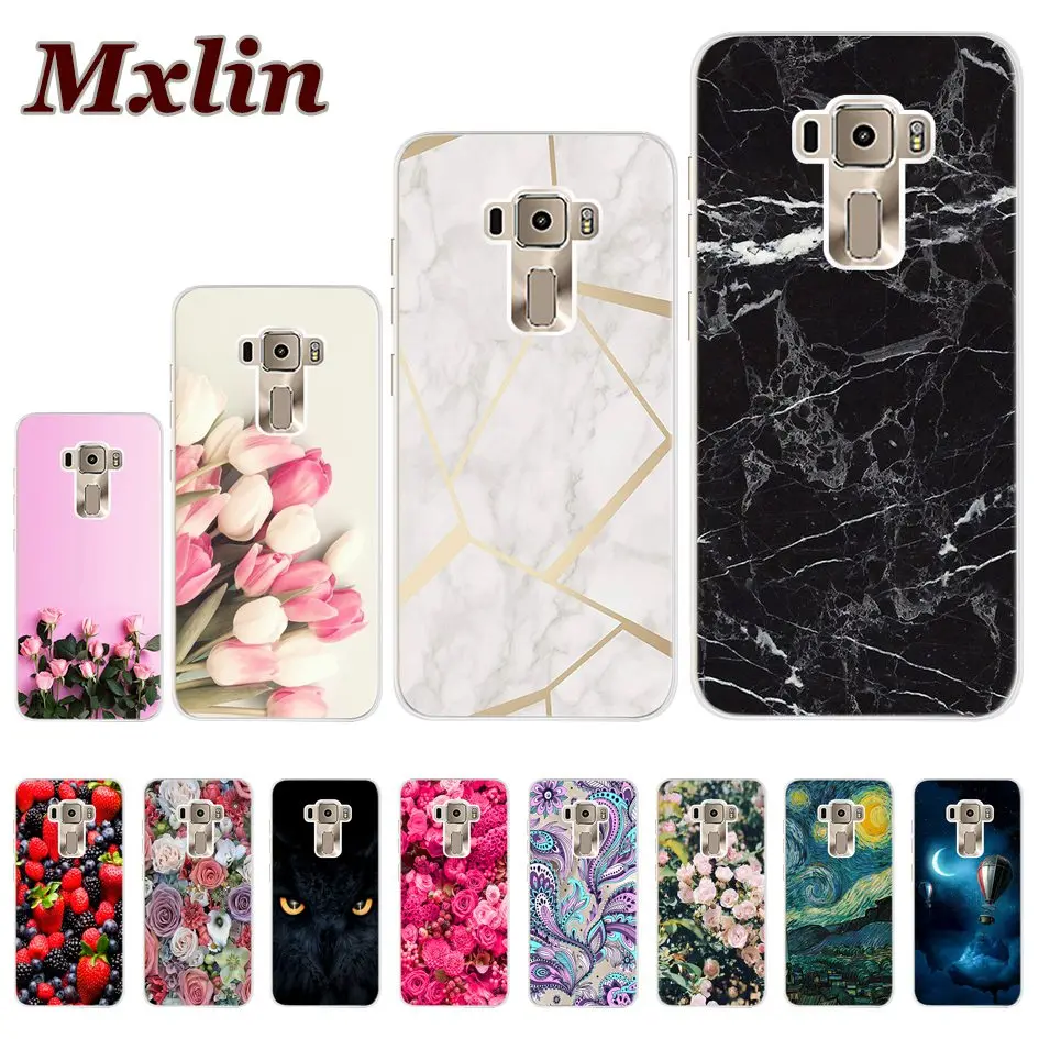 Силиконовый чехол для Asus Zenfone 3 ZE520KL, мягкий чехол 5,2 дюйма из ТПУ с мраморным принтом для ZenFone3 ZE520KL ZA520KL Z017D, бампер