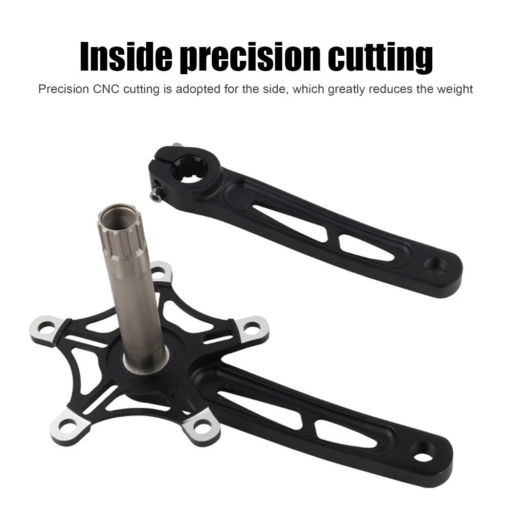 

Mountain Road Bike MTB Chains Part Ultralight Folding Bicycle Crankset 170mm Crank Arm 130BCD Axis Bracket Parts