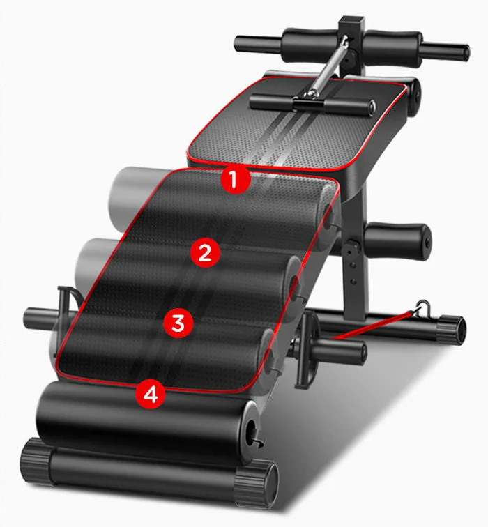 

Folding home men and women supine board multi-function sit-up aid fitness equipment dumbbell stool