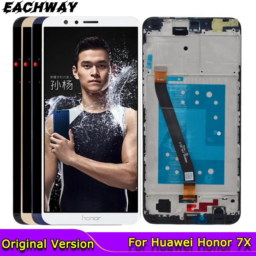 Оригинальный сенсорный ЖК-экран для Huawei Honor 7X дигитайзер в сборе дисплей BND-TL10